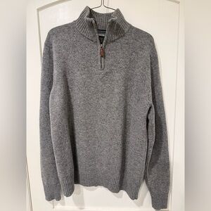 100% Lambswool Bonobos Half-Zip Sweater M